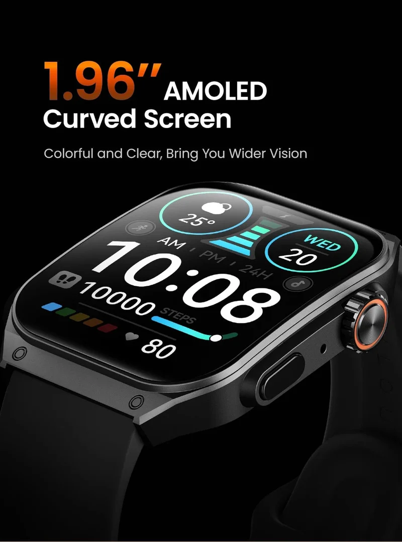 HAYLOU Watch S8 Smartwatch 1.96 Zoll AMOLED Curved Screen BT5.3 Bluetooth Call AI Voice Assistant 20 Tage Smartwatches für Herren