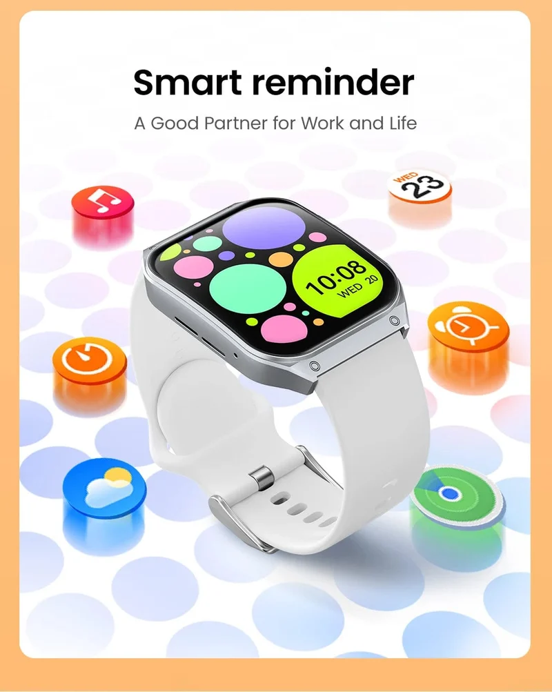 HAYLOU Watch S8 Smartwatch 1.96 Zoll AMOLED Curved Screen BT5.3 Bluetooth Call AI Voice Assistant 20 Tage Smartwatches für Herren