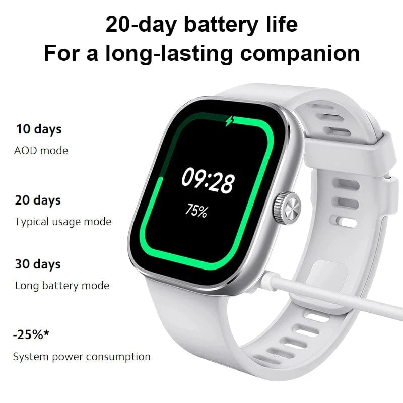 Auf Lager Globale Version Redmi Watch 4 Smart Watch Ultragroßes 1.97-Zoll-AMOLED-Display 20 Tage Akkulaufzeit Unterstützt 5-System