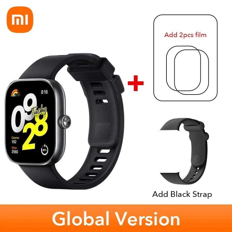 Auf Lager Globale Version Redmi Watch 4 Smart Watch Ultragroßes 1.97-Zoll-AMOLED-Display 20 Tage Akkulaufzeit Unterstützt 5-System