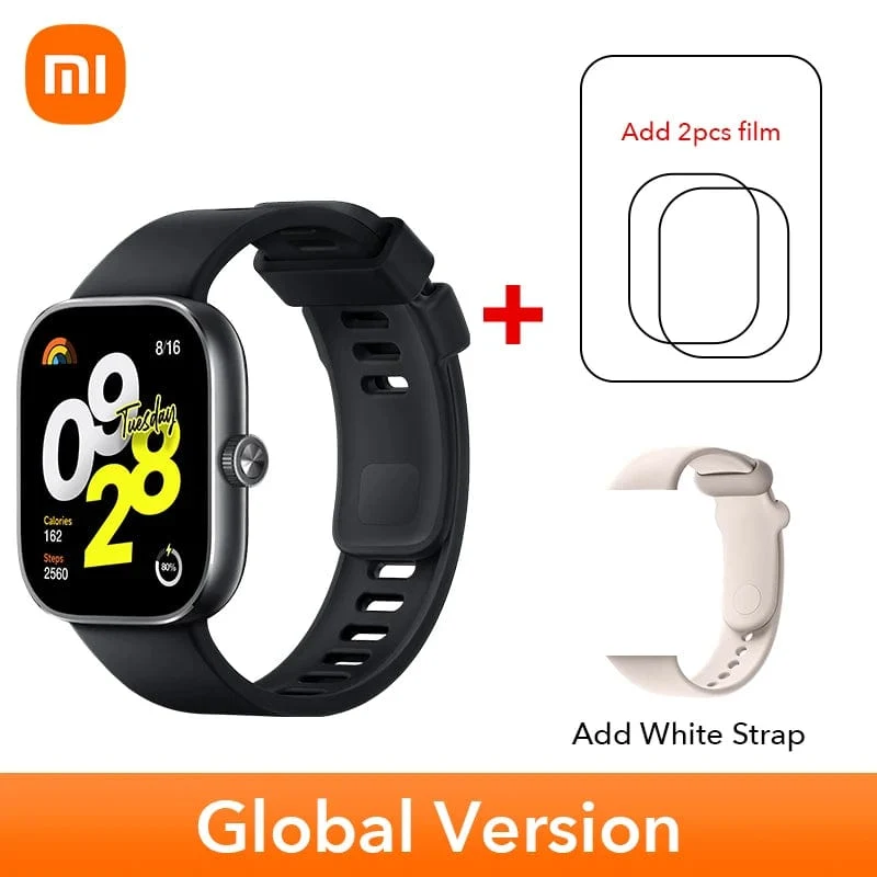 Auf Lager Globale Version Redmi Watch 4 Smart Watch Ultragroßes 1.97-Zoll-AMOLED-Display 20 Tage Akkulaufzeit Unterstützt 5-System