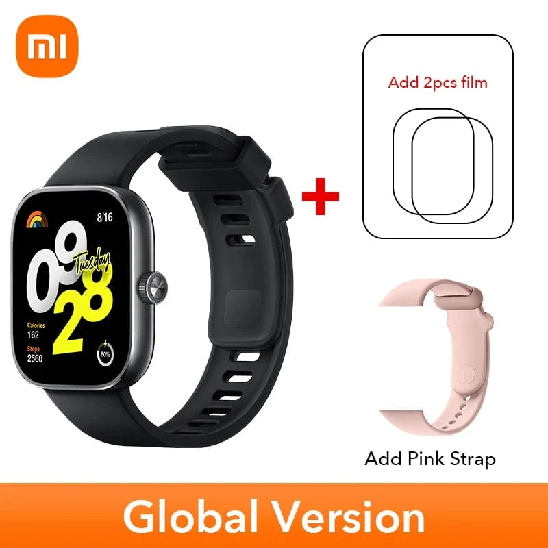 Auf Lager Globale Version Redmi Watch 4 Smart Watch Ultragroßes 1.97-Zoll-AMOLED-Display 20 Tage Akkulaufzeit Unterstützt 5-System