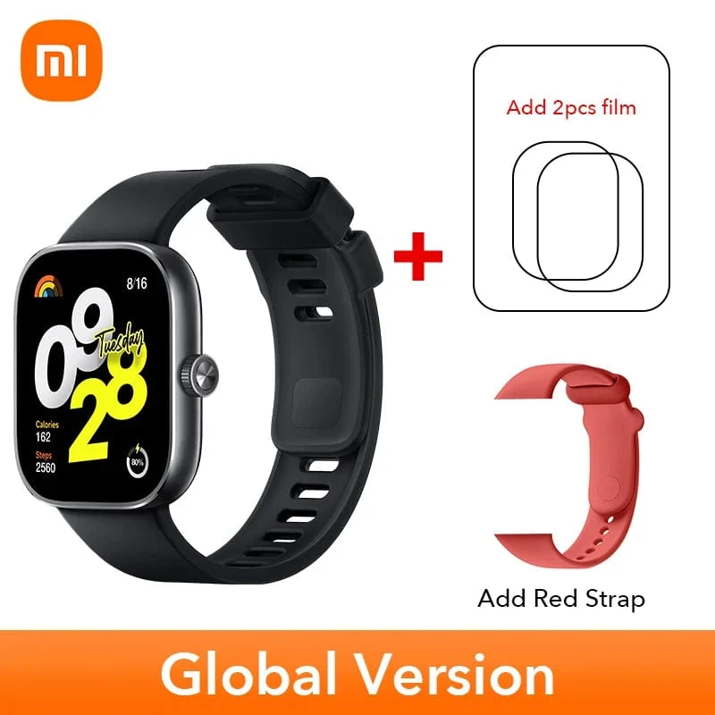 Auf Lager Globale Version Redmi Watch 4 Smart Watch Ultragroßes 1.97-Zoll-AMOLED-Display 20 Tage Akkulaufzeit Unterstützt 5-System