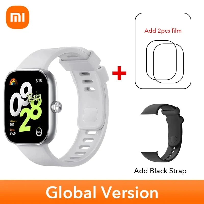 Auf Lager Globale Version Redmi Watch 4 Smart Watch Ultragroßes 1.97-Zoll-AMOLED-Display 20 Tage Akkulaufzeit Unterstützt 5-System