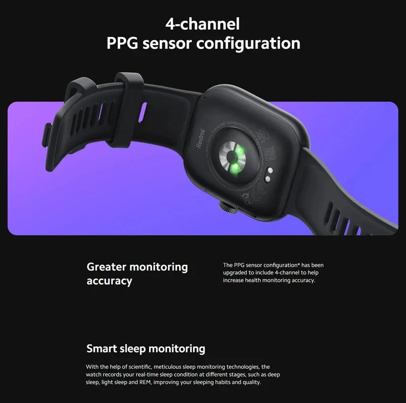 Auf Lager Globale Version Redmi Watch 4 Smart Watch Ultragroßes 1.97-Zoll-AMOLED-Display 20 Tage Akkulaufzeit Unterstützt 5-System