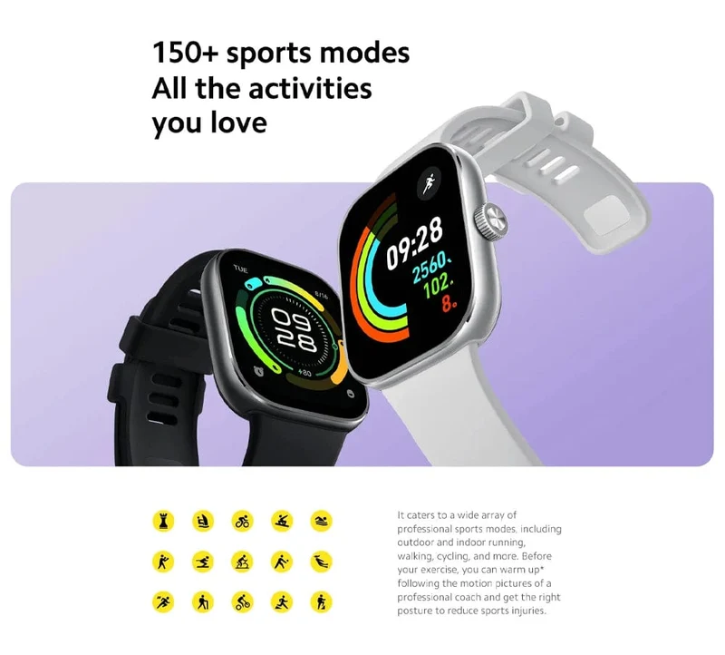 Auf Lager Globale Version Redmi Watch 4 Smart Watch Ultragroßes 1.97-Zoll-AMOLED-Display 20 Tage Akkulaufzeit Unterstützt 5-System