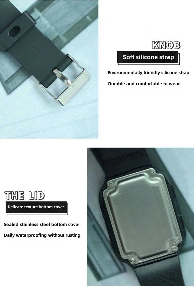 Astronaut Square Watch Männliche und weibliche Studenten Coole schwarze Technologie Intelligente laufende elektronische Kinderuhr