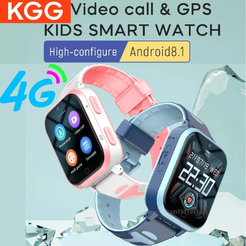 ROM 8 GB Smart Watch 4G GPS WiFi Position Videoanruf Telefon Tonaufnahme Kinder Smartwatch Kinder Rückrufmonitor Wecker