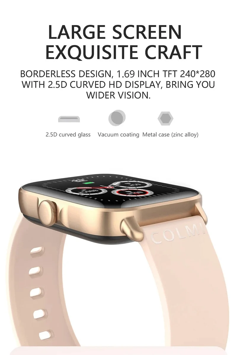 COLMI P28 Plus Bluetooth-Anrufbeantworter-Smartwatch für Herren, IP67 wasserdicht, Damen-Smartwatch mit Wählscheibe, GTS3 GTS 3 für Android-iOS-Telefon