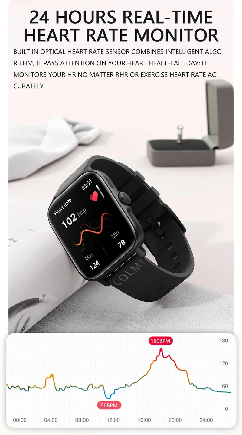 COLMI P28 Plus Bluetooth-Anrufbeantworter-Smartwatch für Herren, IP67 wasserdicht, Damen-Smartwatch mit Wählscheibe, GTS3 GTS 3 für Android-iOS-Telefon