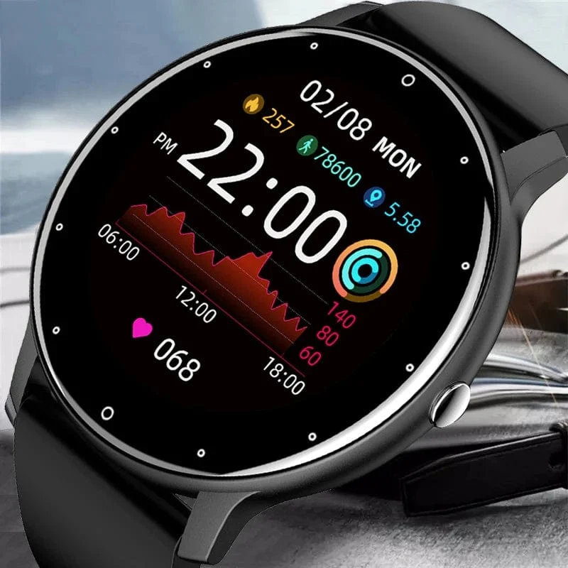 Smartwatch für Männer, voller Touchscreen, digitaler Fitness-Tracker, IP68, wasserdicht, Sport-Smartwatch für Frauen, Xiaomi Huawei Handys 2023