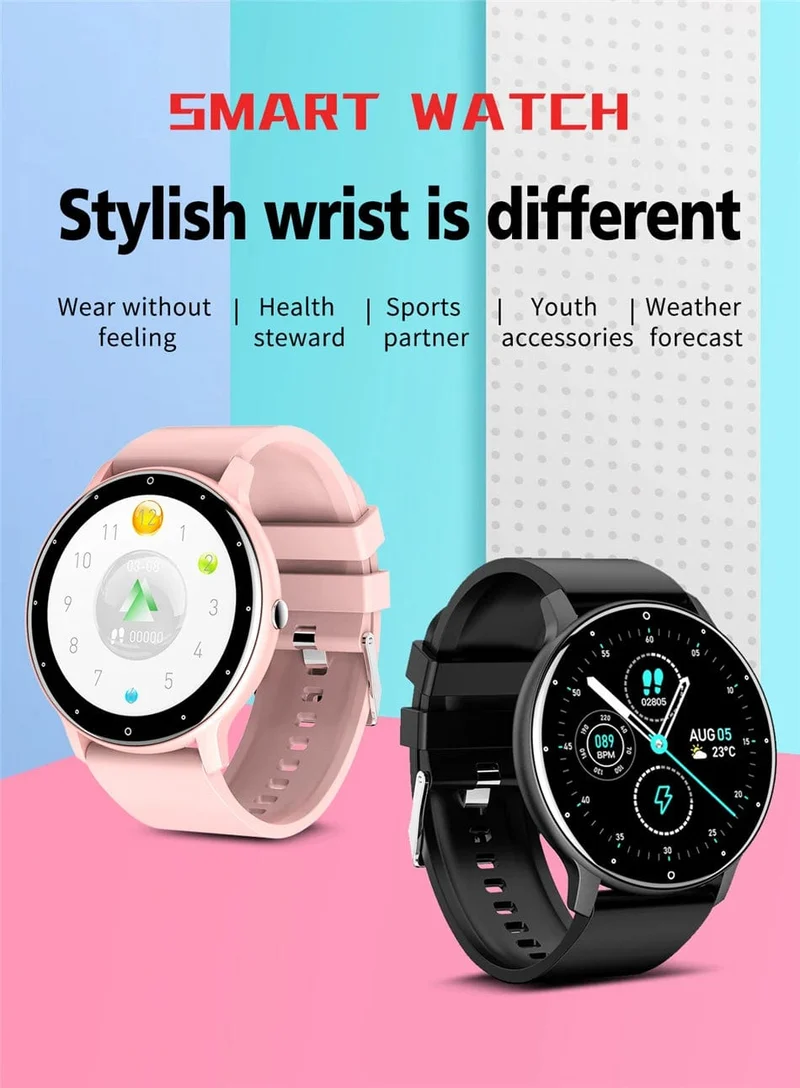 Smartwatch für Männer, voller Touchscreen, digitaler Fitness-Tracker, IP68, wasserdicht, Sport-Smartwatch für Frauen, Xiaomi Huawei Handys 2023