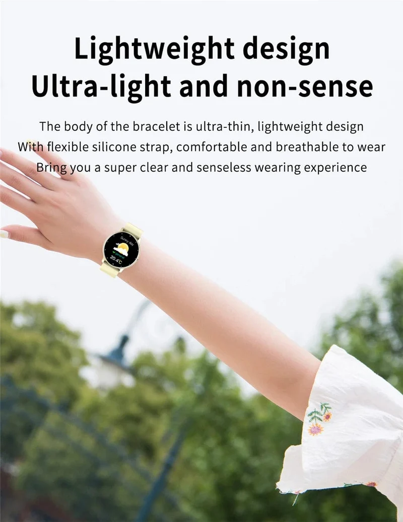 Smartwatch für Männer, voller Touchscreen, digitaler Fitness-Tracker, IP68, wasserdicht, Sport-Smartwatch für Frauen, Xiaomi Huawei Handys 2023