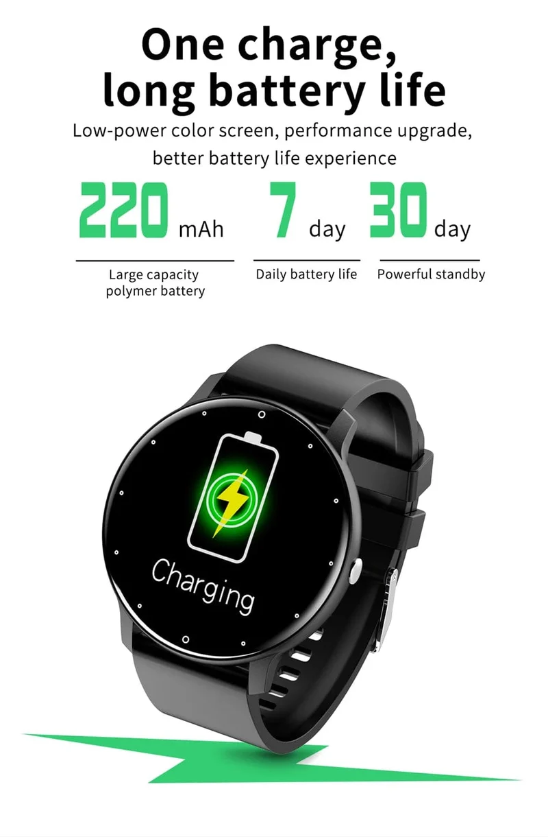 Smartwatch für Männer, voller Touchscreen, digitaler Fitness-Tracker, IP68, wasserdicht, Sport-Smartwatch für Frauen, Xiaomi Huawei Handys 2023