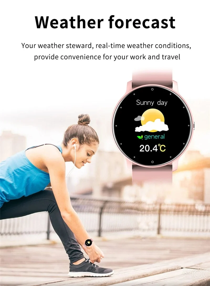 Smartwatch für Männer, voller Touchscreen, digitaler Fitness-Tracker, IP68, wasserdicht, Sport-Smartwatch für Frauen, Xiaomi Huawei Handys 2023