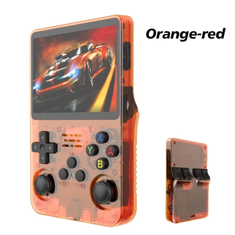 R36S Retro-Handheld-Videospielkonsole Linux-System 3.5-Zoll-IPS-Bildschirm Tragbarer Pocket-Video-Player 64 GB RG35S Plus 128G Geschenke