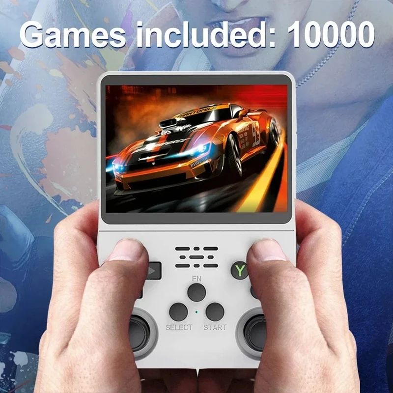 R36S Retro-Handheld-Videospielkonsole, Linux-System, 3.5-Zoll-IPS-Bildschirm, tragbarer Handheld-Videoplayer, 64 GB, 15000 Spiele