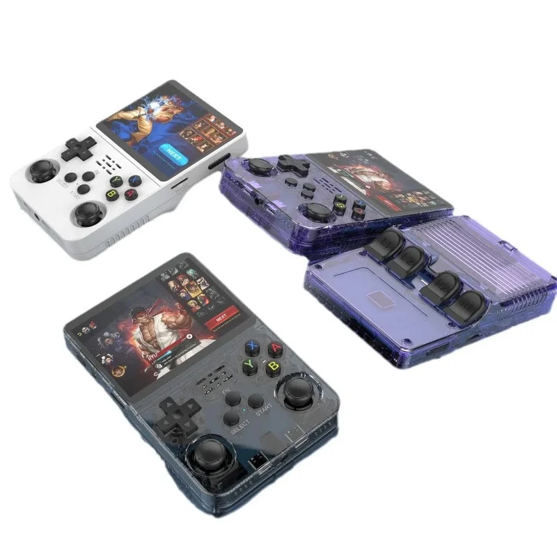 R36S Retro-Handheld-Videospielkonsole, Linux-System, 3.5-Zoll-IPS-Bildschirm, tragbarer Handheld-Videoplayer, 64 GB, 15000 Spiele