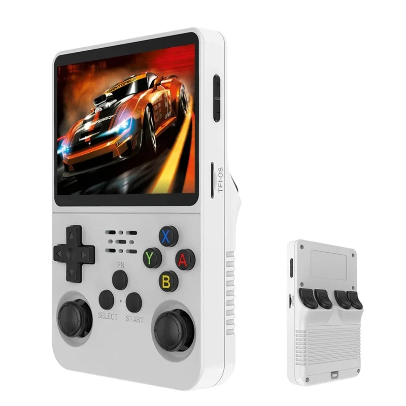 R36S Retro-Handheld-Videospielkonsole, Linux-System, 3.5-Zoll-IPS-Bildschirm, tragbarer Handheld-Videoplayer, 64 GB, 15000 Spiele
