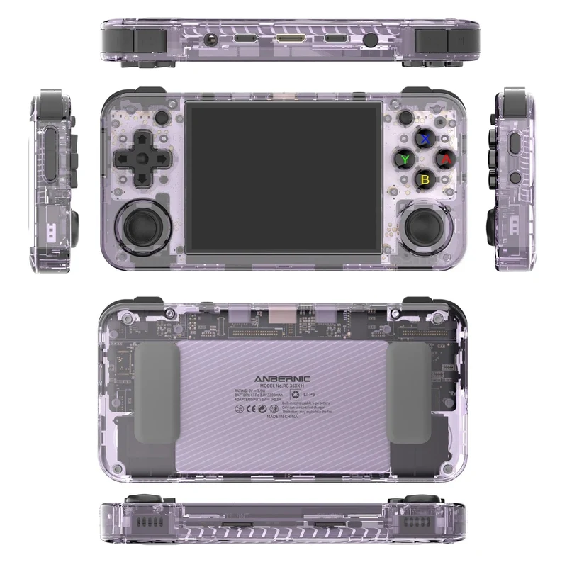 ANBERNIC RG35XX H Handheld-Spielkonsole 3.5 Zoll IPS-Bildschirm HDMI-Ausgang Linux-System RG35XXH Retro-Video-Simulator-Konsole Kindergeschenk