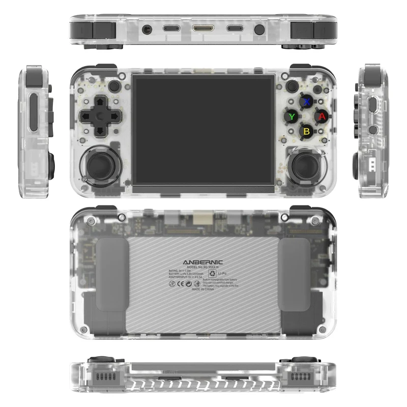 ANBERNIC RG35XX H Handheld-Spielkonsole 3.5 Zoll IPS-Bildschirm HDMI-Ausgang Linux-System RG35XXH Retro-Video-Simulator-Konsole Kindergeschenk