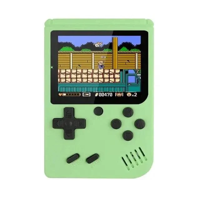 Tragbare Mini-Handheld-Videospielkonsole im Retro-Stil, 8 Bit, 3.0 Zoll Farb-LCD, Farbspiel-Player für Kinder, mit 500 integrierten Spielen