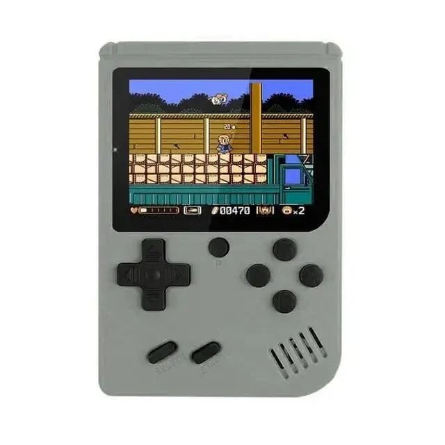 Tragbare Mini-Handheld-Videospielkonsole im Retro-Stil, 8 Bit, 3.0 Zoll Farb-LCD, Farbspiel-Player für Kinder, mit 500 integrierten Spielen
