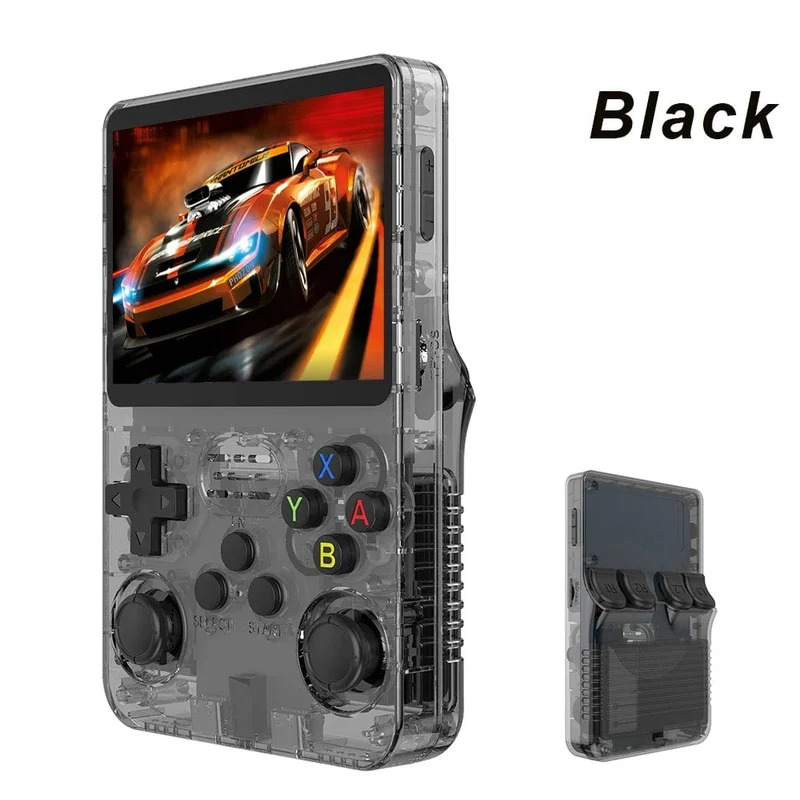BOYHOM 128 GB R36S Retro-Handheld-Spielkonsole Linux-System 3.5-Zoll-IPS-Bildschirm Tragbarer Taschen-Videospiel-Player 64 GB Kindergeschenk
