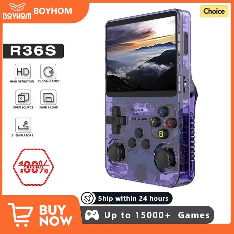NEU R36S Retro-Handheld-Spielkonsole Linux-System 3.5-Zoll-IPS-Bildschirm Tragbarer Pocket-Video-Player 64 GB 128 GB Spiele Kindergeschenk