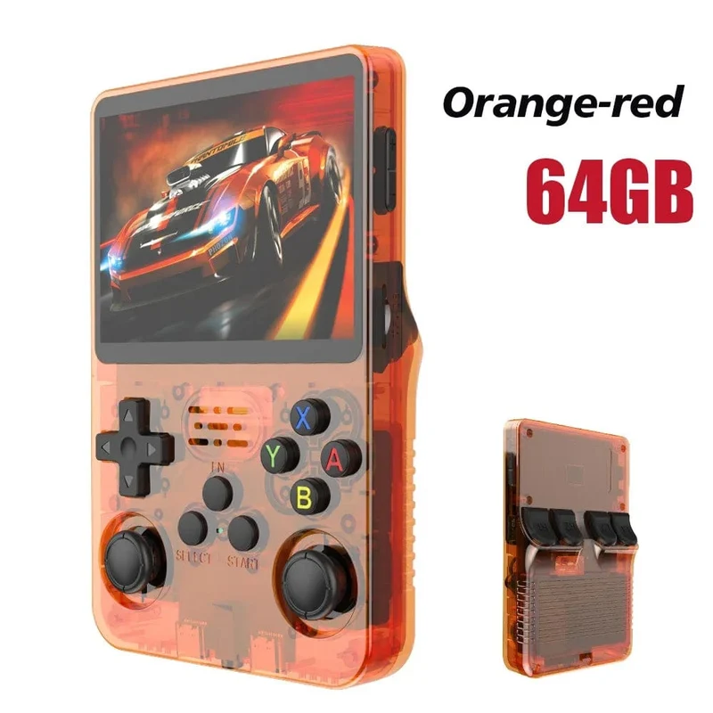 NEU R36S Retro-Handheld-Spielkonsole Linux-System 3.5-Zoll-IPS-Bildschirm Tragbarer Pocket-Video-Player 64 GB 128 GB Spiele Kindergeschenk
