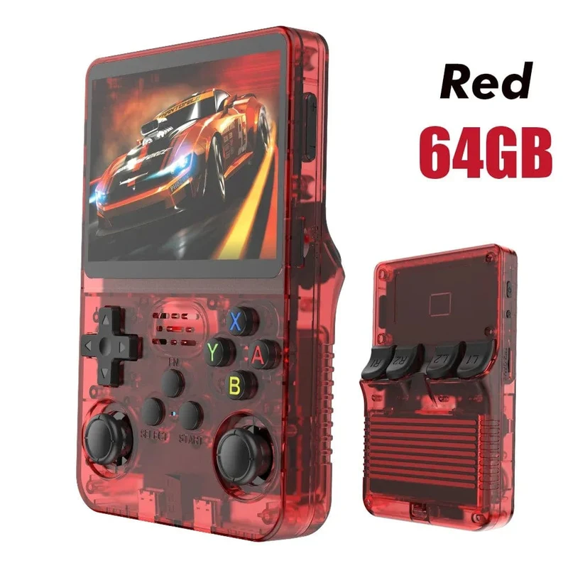 NEU R36S Retro-Handheld-Spielkonsole Linux-System 3.5-Zoll-IPS-Bildschirm Tragbarer Pocket-Video-Player 64 GB 128 GB Spiele Kindergeschenk