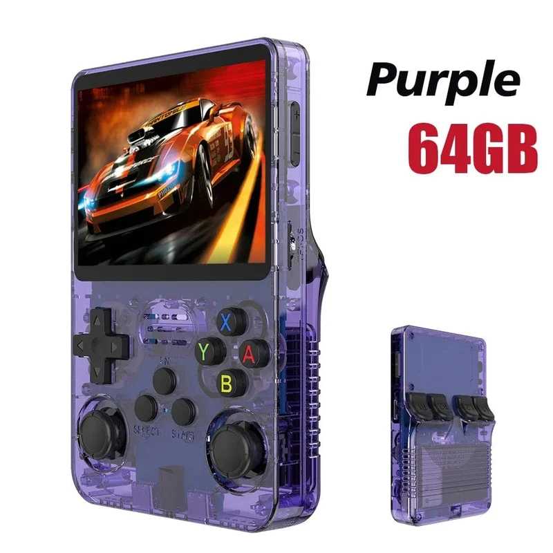 NEU R36S Retro-Handheld-Spielkonsole Linux-System 3.5-Zoll-IPS-Bildschirm Tragbarer Pocket-Video-Player 64 GB 128 GB Spiele Kindergeschenk