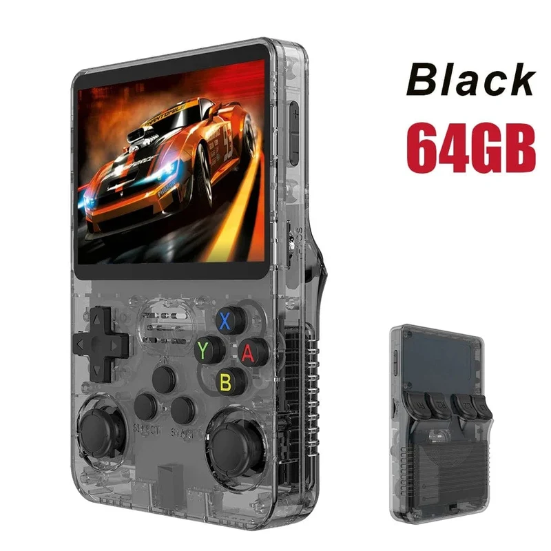 NEU R36S Retro-Handheld-Spielkonsole Linux-System 3.5-Zoll-IPS-Bildschirm Tragbarer Pocket-Video-Player 64 GB 128 GB Spiele Kindergeschenk