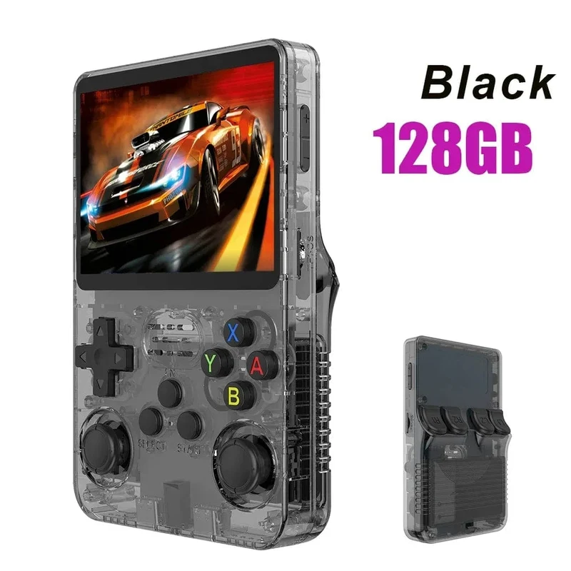 NEU R36S Retro-Handheld-Spielkonsole Linux-System 3.5-Zoll-IPS-Bildschirm Tragbarer Pocket-Video-Player 64 GB 128 GB Spiele Kindergeschenk