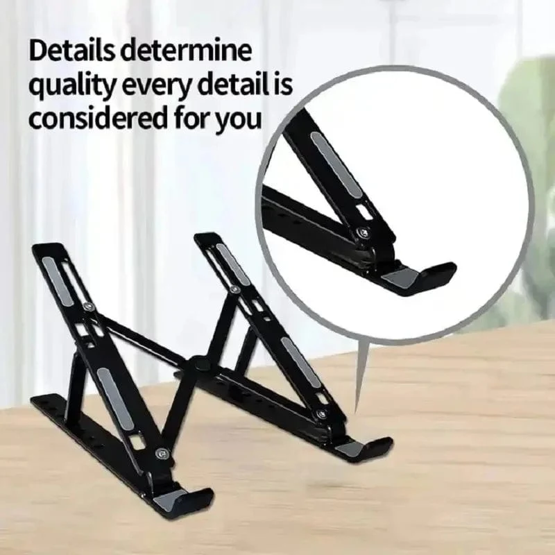 Tragbarer Laptopständer, faltbarer ABS-Notebookständer, höhenverstellbarer Laptop-Riser-Halter für Macbook-Computerzubehör