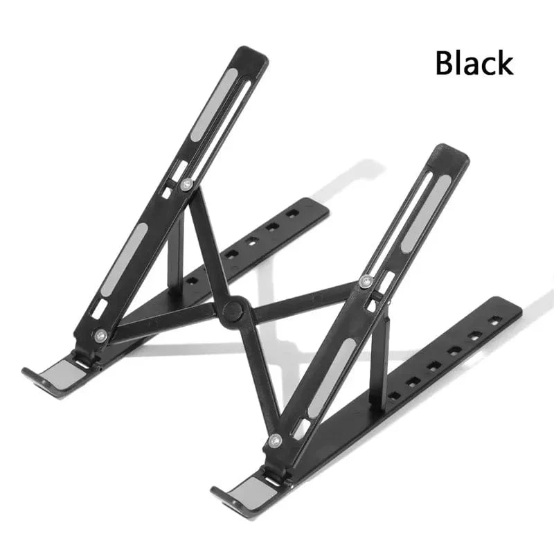 Tragbarer Laptopständer, faltbarer ABS-Notebookständer, höhenverstellbarer Laptop-Riser-Halter für Macbook-Computerzubehör