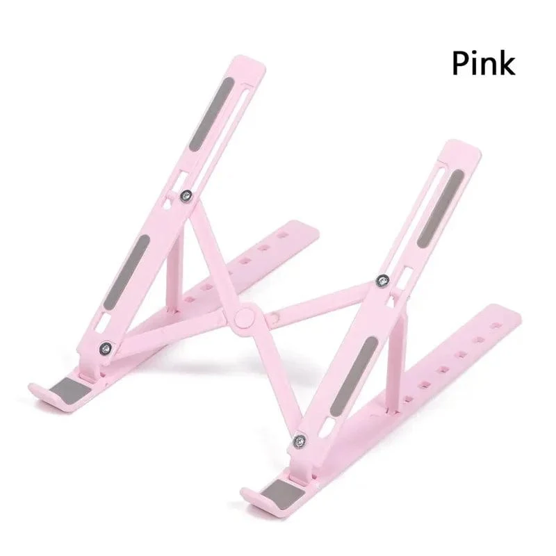 Tragbarer Laptopständer, faltbarer ABS-Notebookständer, höhenverstellbarer Laptop-Riser-Halter für Macbook-Computerzubehör