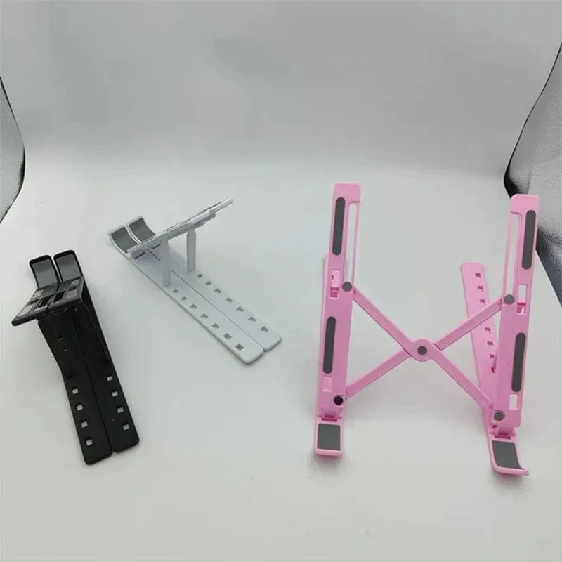 Tragbarer Laptopständer, faltbarer ABS-Notebookständer, höhenverstellbarer Laptop-Riser-Halter für Macbook-Computerzubehör