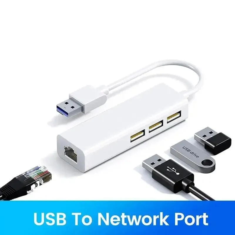 USB C HUB 100Mbps 3 Ports USB 2.0 Typ C HUB USB zu Rj45 Lan Ethernet Adapter für Lenovo Xiaomi Macbook Pro Air PC Zubehör