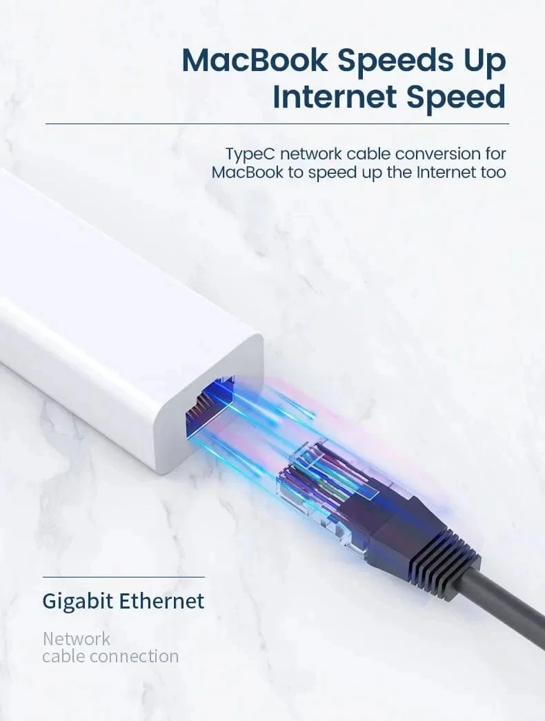USB C HUB 100Mbps 3 Ports USB 2.0 Typ C HUB USB zu Rj45 Lan Ethernet Adapter für Lenovo Xiaomi Macbook Pro Air PC Zubehör