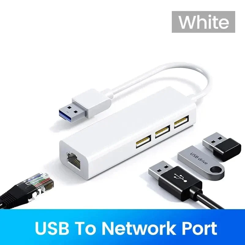 USB C HUB 100Mbps 3 Ports USB 2.0 Typ C HUB USB zu Rj45 Lan Ethernet Adapter für Lenovo Xiaomi Macbook Pro Air PC Zubehör