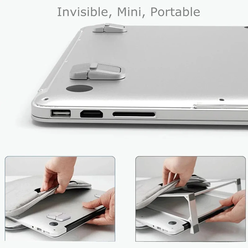 Einstellbarer Mini-Laptopständer für Computer-Tastaturhalter Tragbare Beine Laptopständer für Macbook Pro Air PC Notebook-Halterung