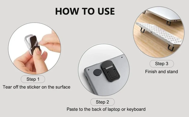 Einstellbarer Mini-Laptopständer für Computer-Tastaturhalter Tragbare Beine Laptopständer für Macbook Pro Air PC Notebook-Halterung