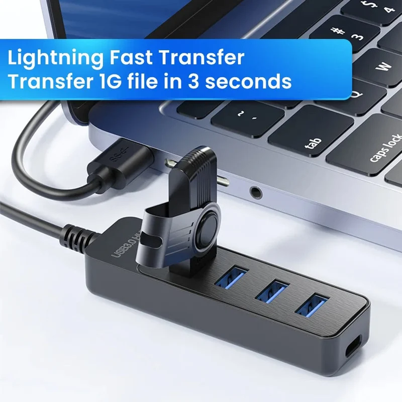 Olaf 4 Ports USB 3.0 Hub Mit Netzteil Multi USB Splitter Hub Für Computer Zubehör Mehrere Expander USB 2.0 Typ C HUB