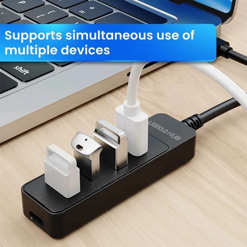 Olaf 4 Ports USB 3.0 Hub Mit Netzteil Multi USB Splitter Hub Für Computer Zubehör Mehrere Expander USB 2.0 Typ C HUB