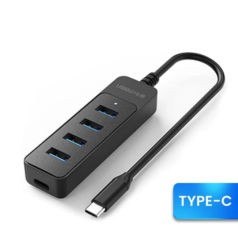 Olaf 4 Ports USB 3.0 Hub Mit Netzteil Multi USB Splitter Hub Für Computer Zubehör Mehrere Expander USB 2.0 Typ C HUB