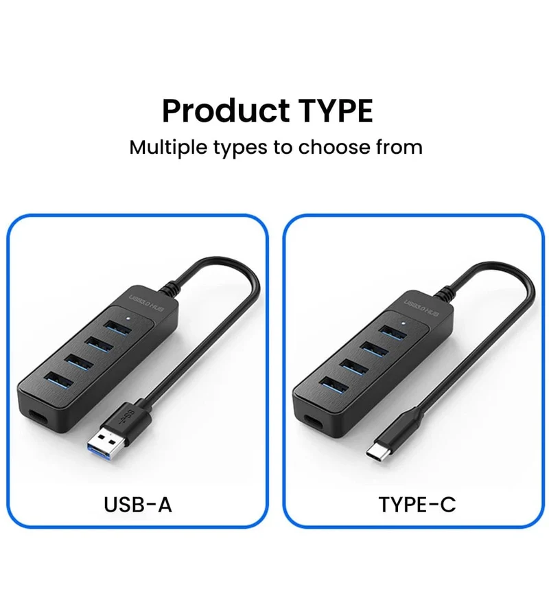 Olaf 4 Ports USB 3.0 Hub Mit Netzteil Multi USB Splitter Hub Für Computer Zubehör Mehrere Expander USB 2.0 Typ C HUB