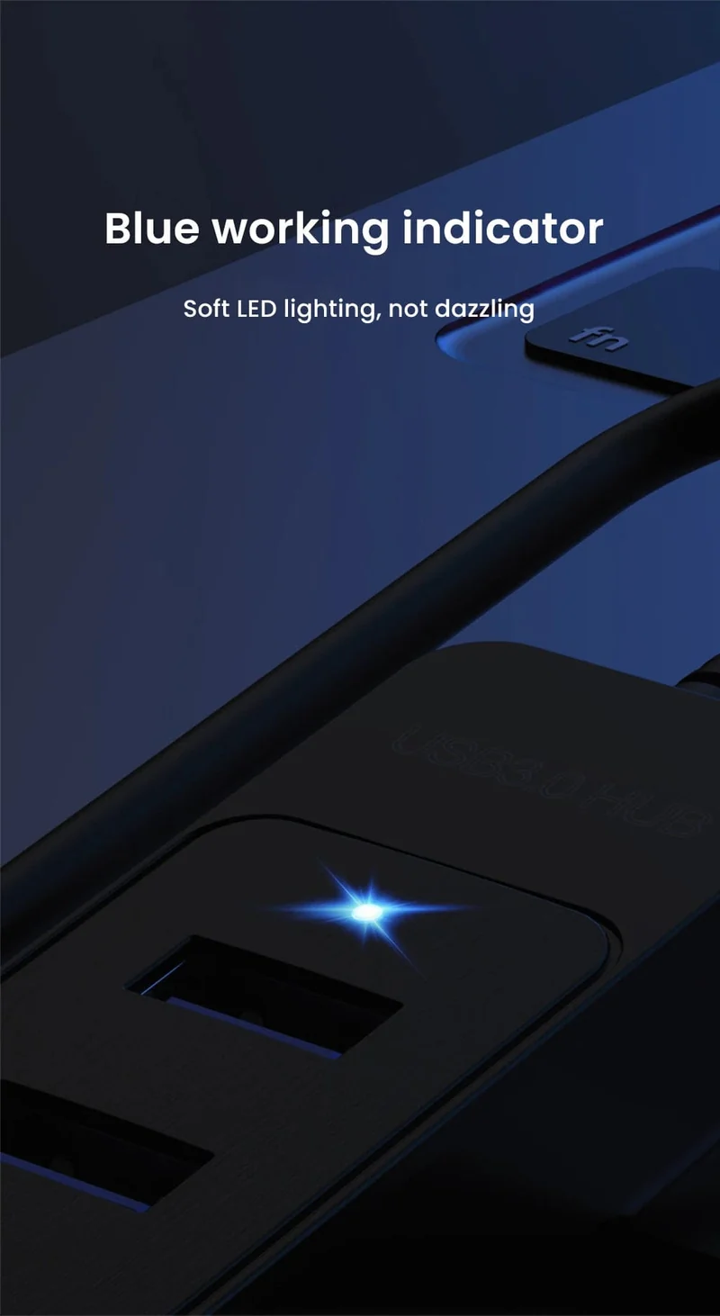 Olaf 4 Ports USB 3.0 Hub Mit Netzteil Multi USB Splitter Hub Für Computer Zubehör Mehrere Expander USB 2.0 Typ C HUB
