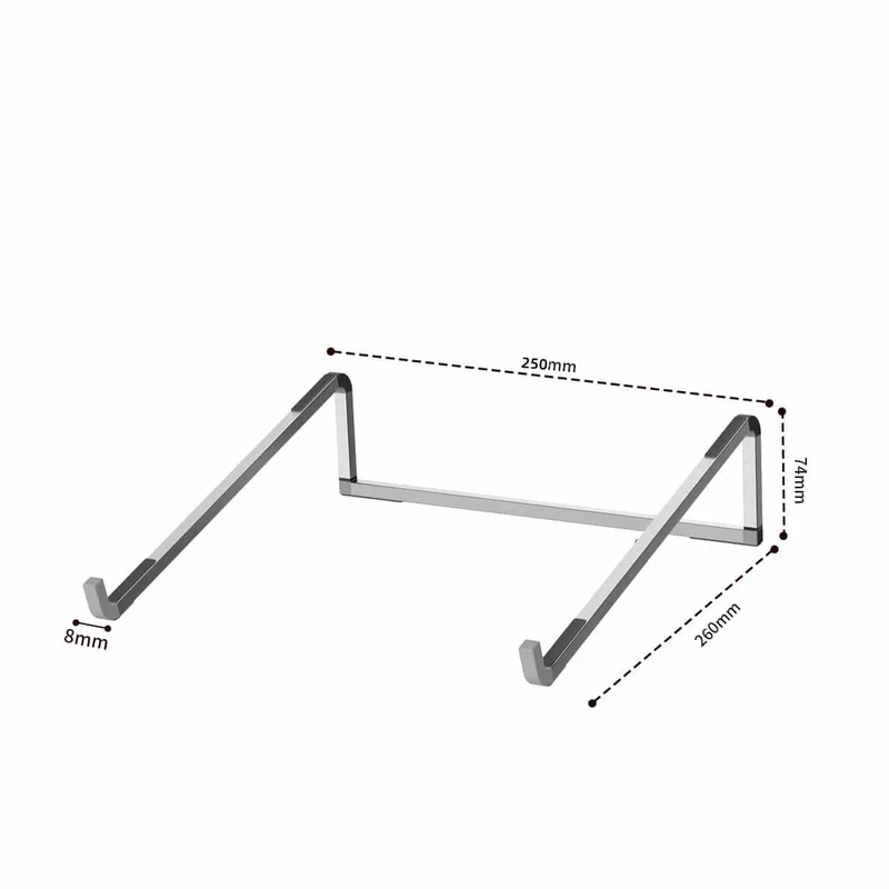 Laptopständer für MacBook, klappbar, verstellbar, Aluminium, Computer, PC, Tablet-Ständer, Notebook, Tischlaptophalter, Wärmeableitung