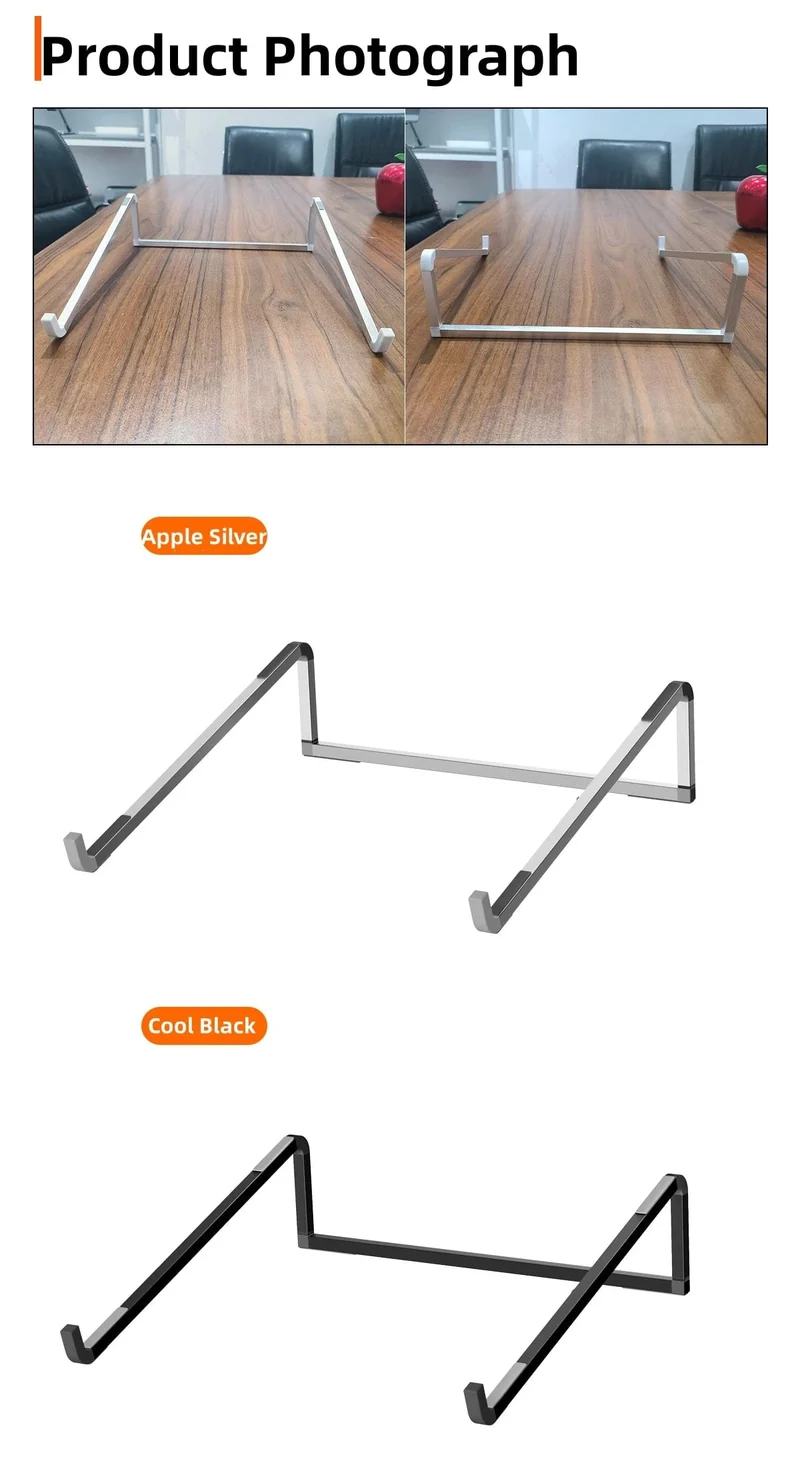 Laptopständer für MacBook, klappbar, verstellbar, Aluminium, Computer, PC, Tablet-Ständer, Notebook, Tischlaptophalter, Wärmeableitung